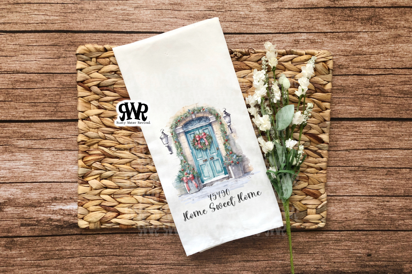 Christmas Zip Code Towels