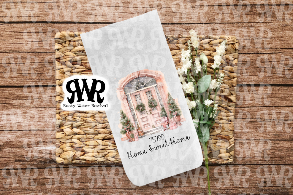 Christmas Zip Code Towels