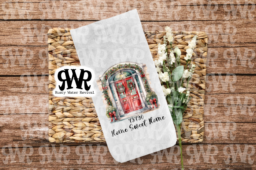 Christmas Zip Code Towels