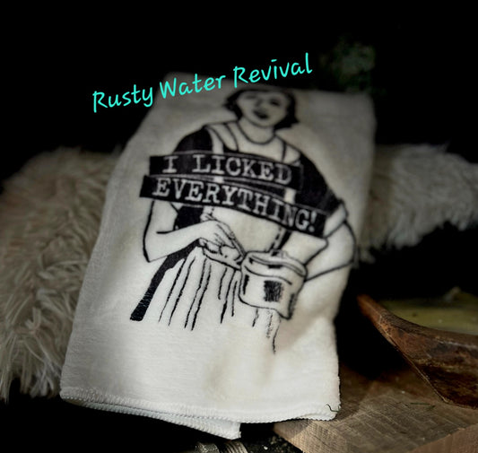 SNARKY COLLECTION: I licked everything hand towel