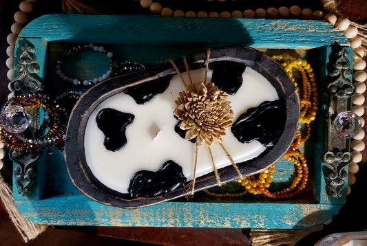 Cow Print Dough Bowls