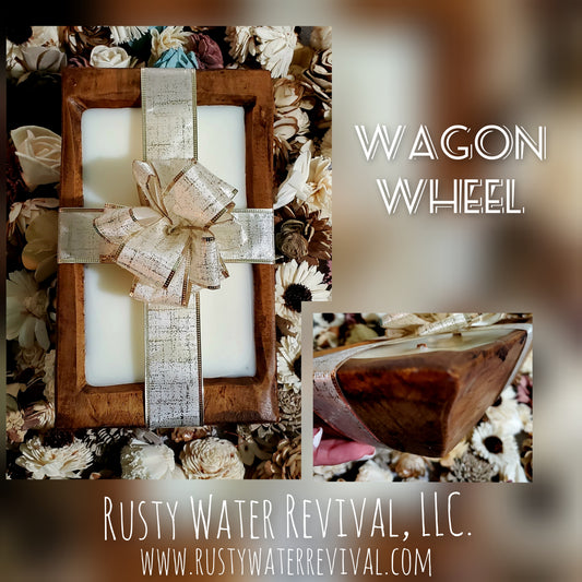 Wagon Wheel Dough Bowl Candles
