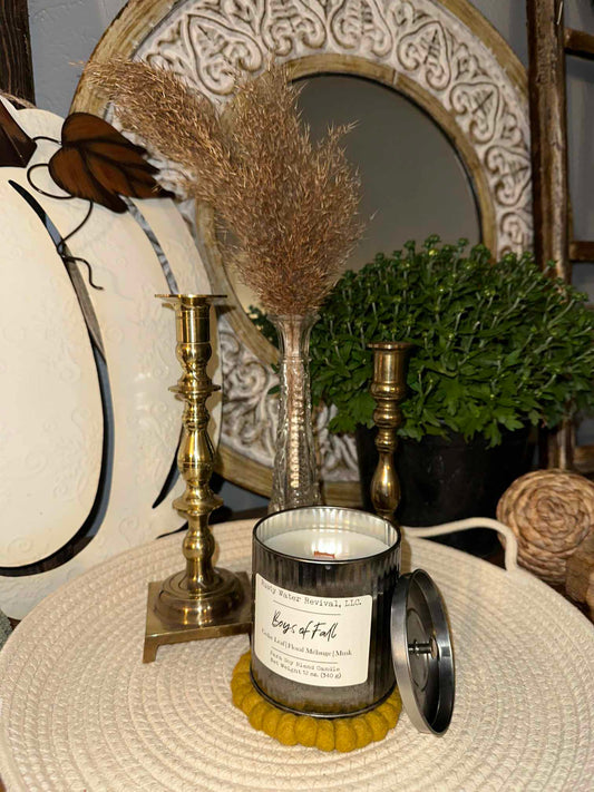 Boys of Fall Wooden Wick Jar Candle, Wax Melt & Room Spray