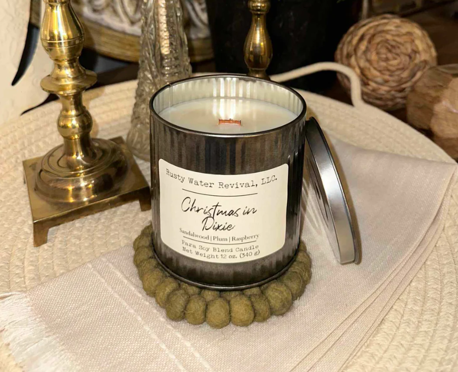 Christmas in Dixie Wooden Wick Jar Candle, Wax Melt & Room Spray