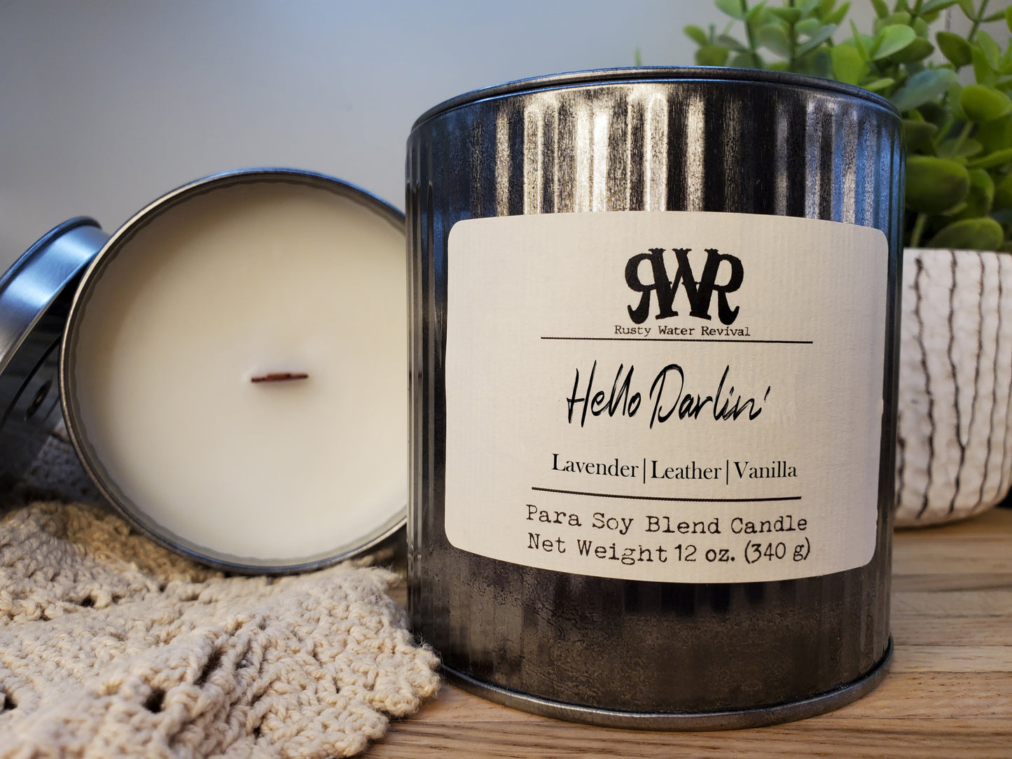 Hello Darlin' Wooden Wick Jar Candle, Wax Melt & Room Spray