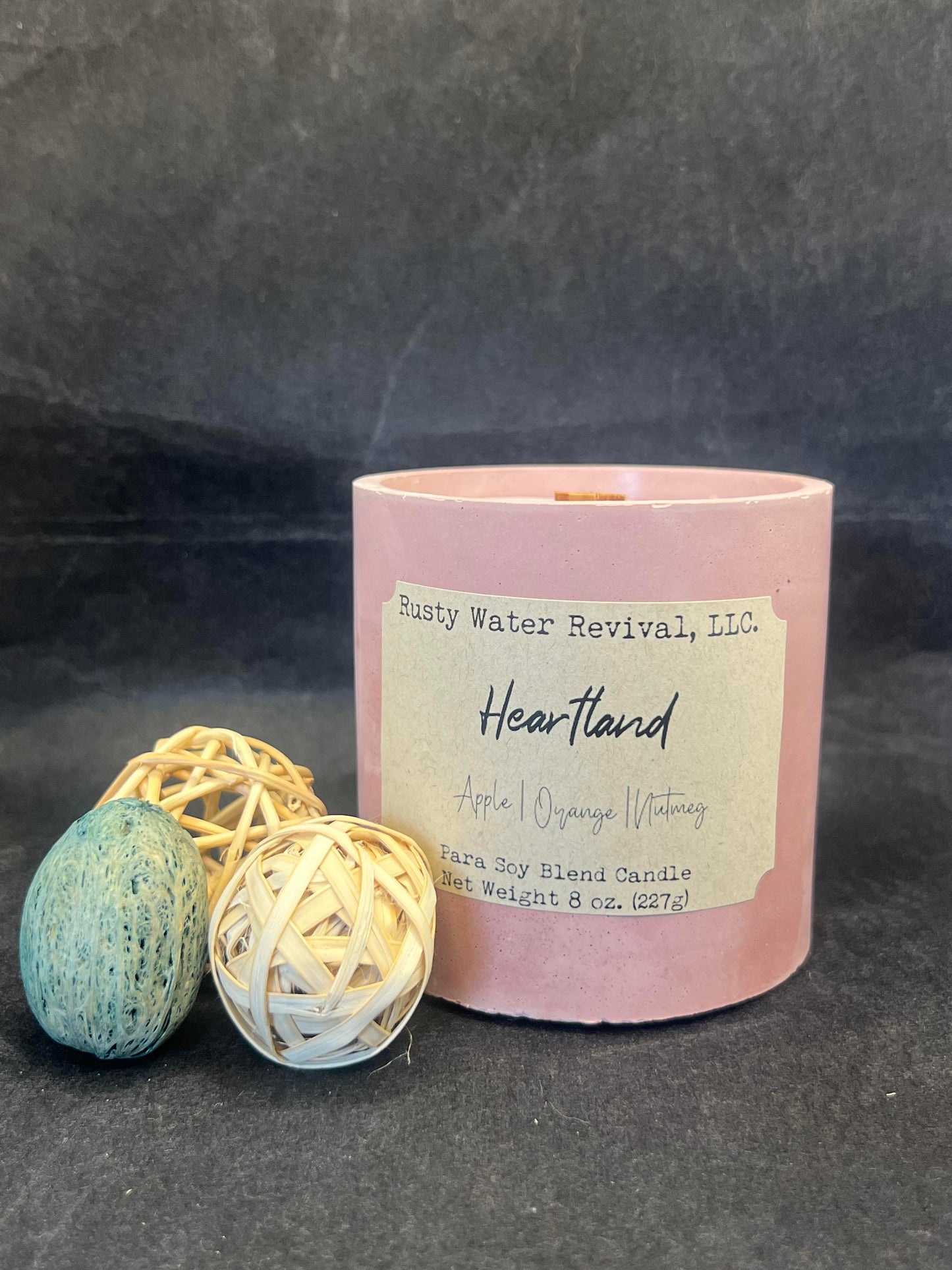 Heartland Wooden Wick Candle & Wax Melt