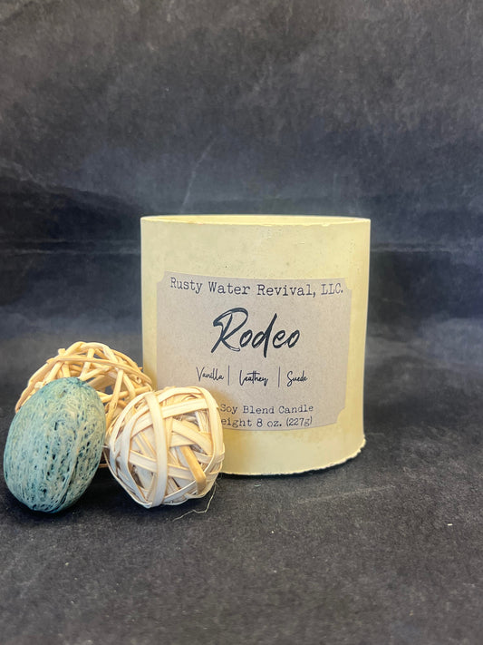 Rodeo Wooden Wick Candle, Wax Melt & Spray