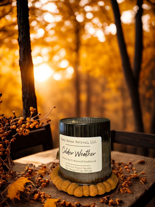 Colder Weather Wooden Wick Jar Candle, Wax Melt & Room Spray