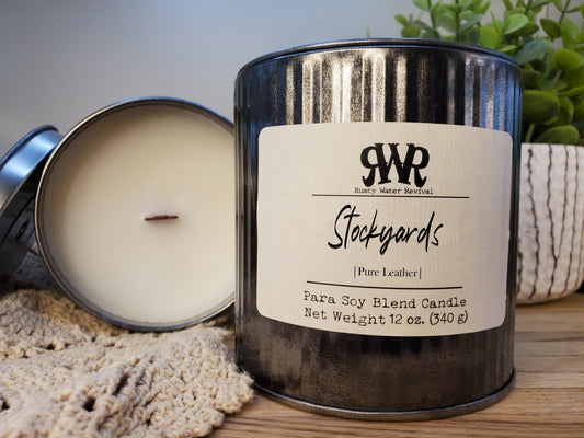 Stockyards Wooden Wick Candle