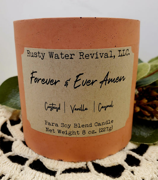 Forever & Ever Amen Wooden Wick Jar Candle & Wax Melts
