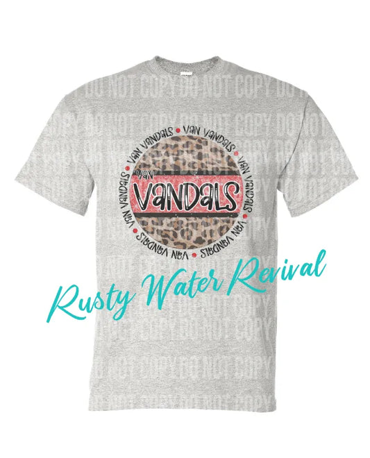 Leopard Vandals Circle Ring Tee (V24)