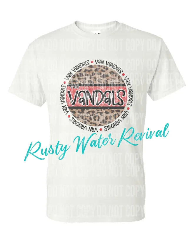 Leopard Vandals Circle Ring Tee (V24)