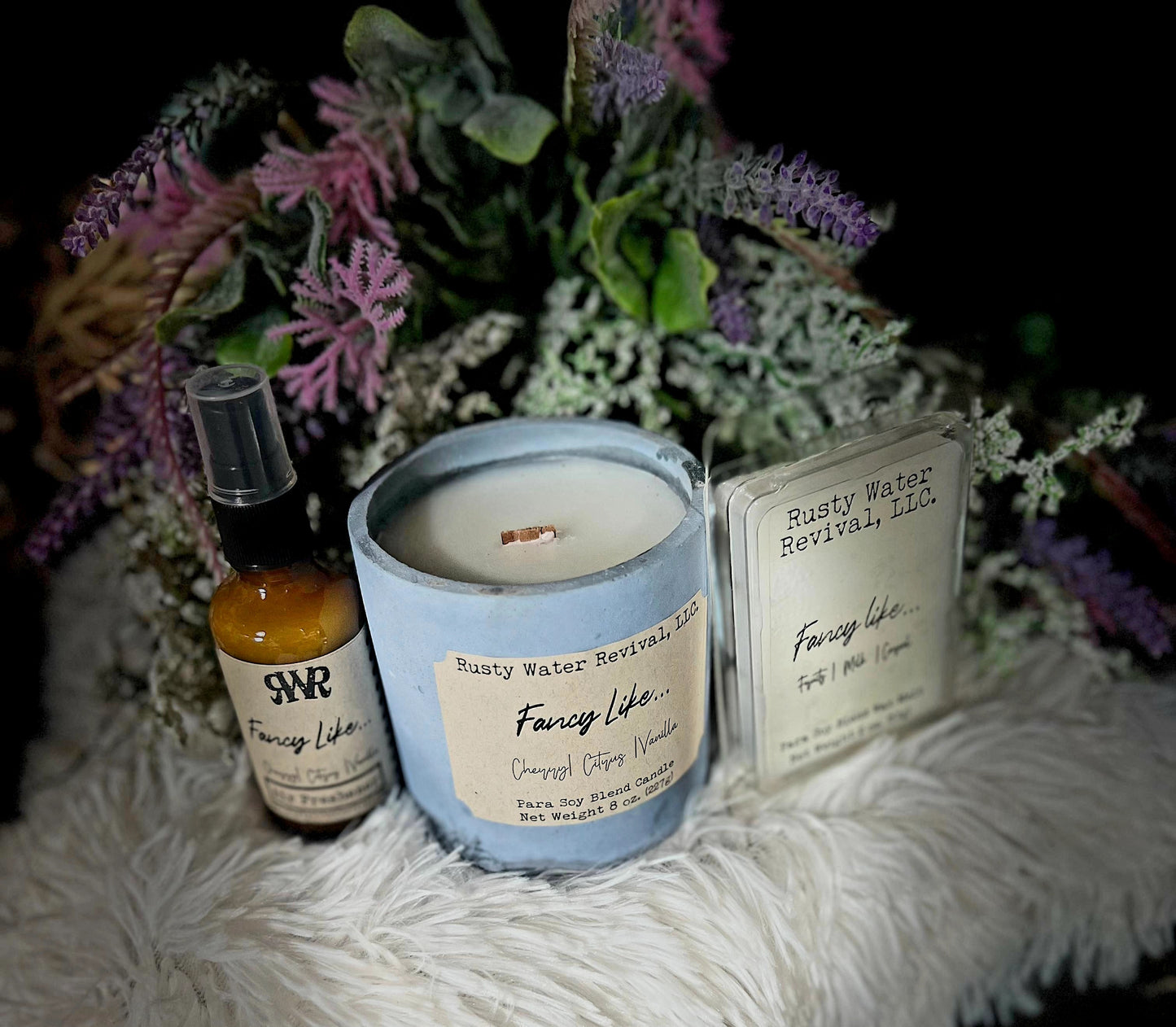 Fancy Like Wooden Wick Candle & Wax Melts